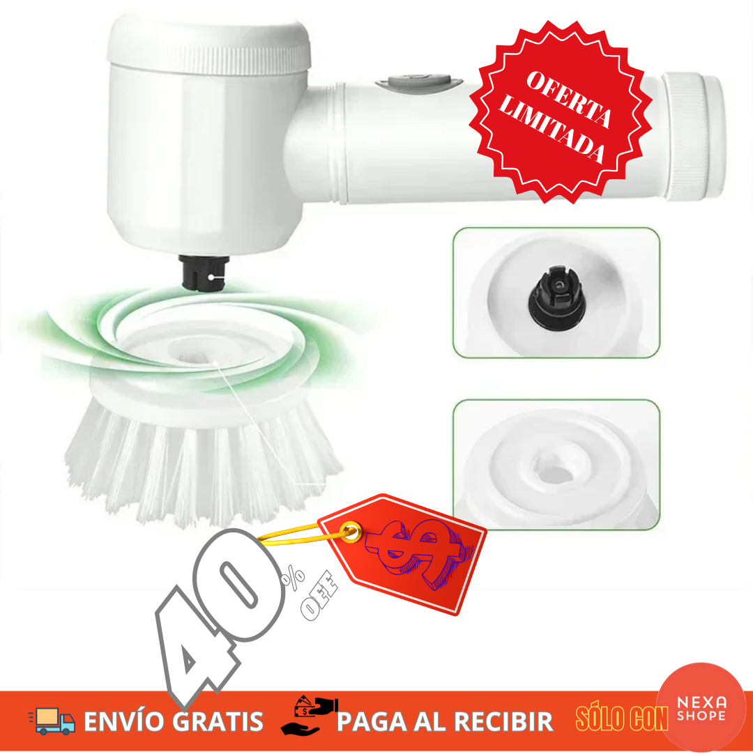 LimpiaFácil Pro – Cepillo Eléctrico 5 en 1