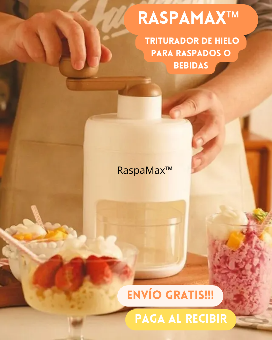 RaspaMax™ – Prepara Raspados, Granizados y bebidas al Instante