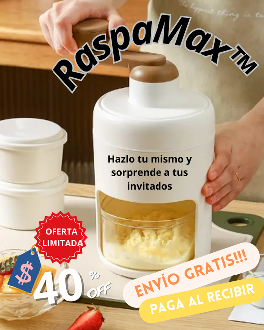 RaspaMax™ – Prepara Raspados, Granizados y bebidas al Instante