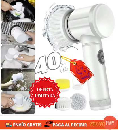 LimpiaFácil Pro – Cepillo Eléctrico 5 en 1