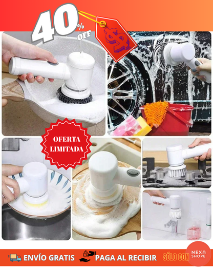 LimpiaFácil Pro – Cepillo Eléctrico 5 en 1