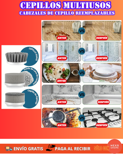 LimpiaFácil Pro – Cepillo Eléctrico 5 en 1